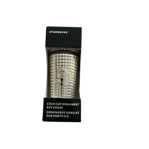 Starbucks Silver Cold Cup Ornament NWT